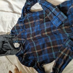 Flannel hoodie